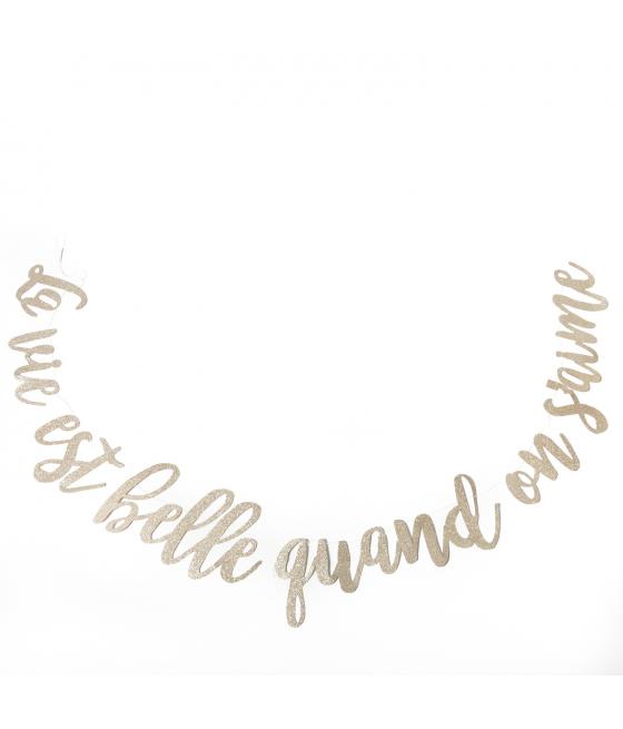 Guirlande "la vie est belle quand on s'aime"