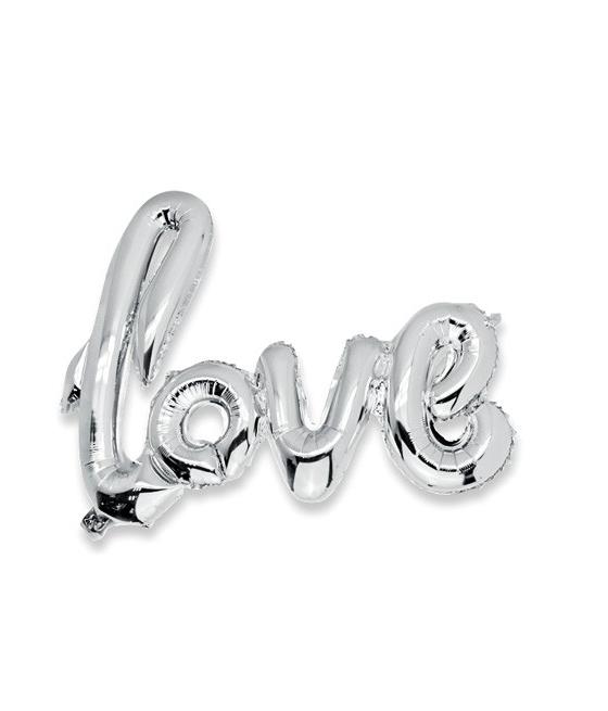 Ballon "Love" Argent