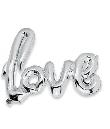 Ballon "Love" Argent