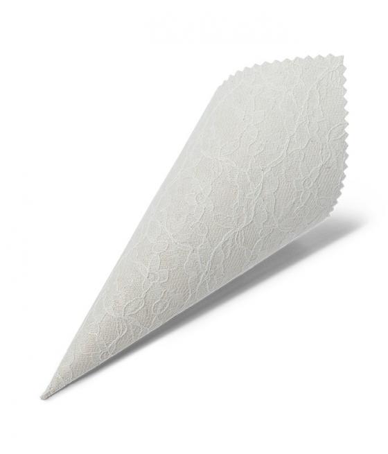 Cornets en lin & dentelle