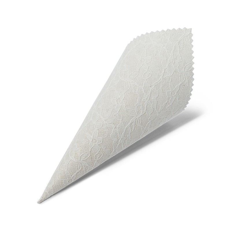 Cornets en lin & dentelle