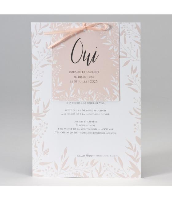 Faire-part Le mariage soft