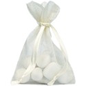 Grand sachet organdi Ivoire