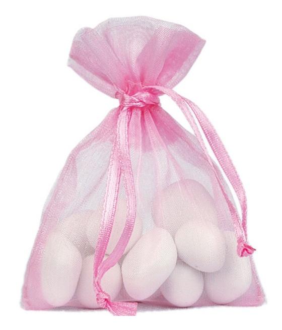 Grand sachet organdi Fuchsia