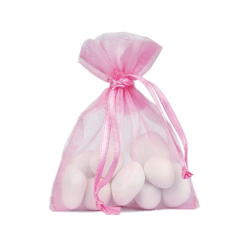 Grand sachet organdi Fuchsia