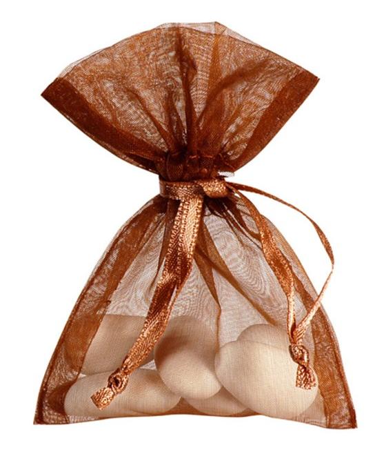 Grand sachet organdi Chocolat