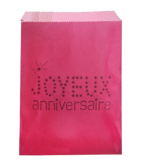 Sac Anniversaire Fuchsia (Sachet de 24 pièces)