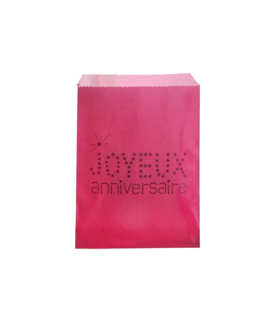 Sac Anniversaire Fuchsia (Sachet de 24 pièces)