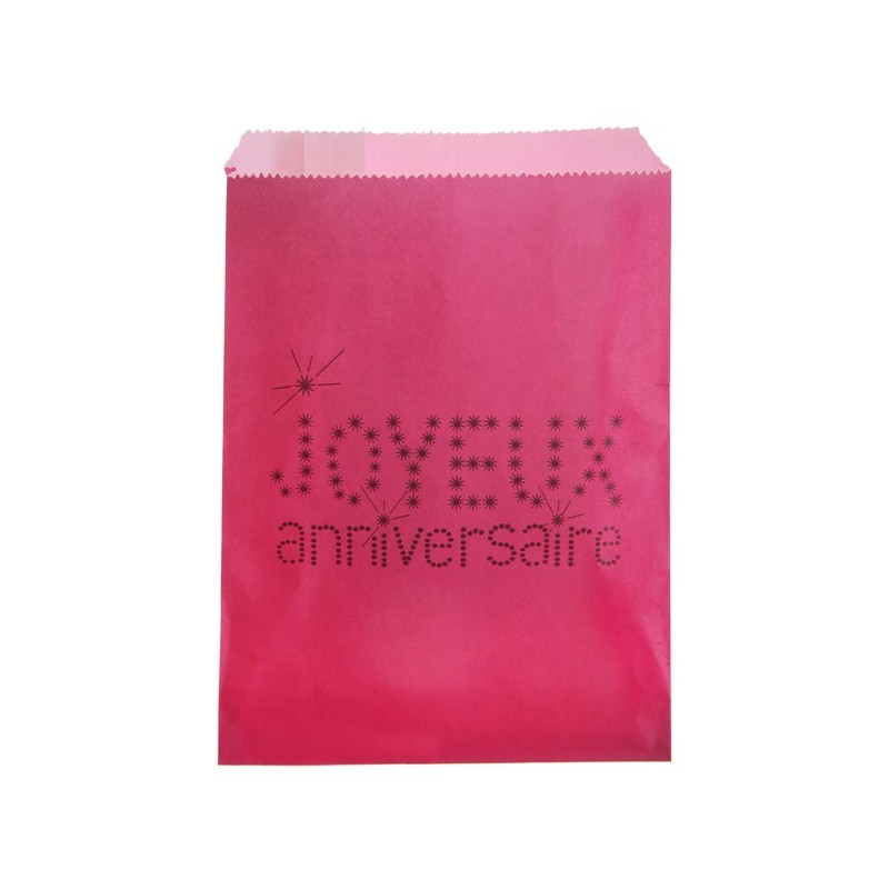 Sac Anniversaire Fuchsia (Sachet de 24 pièces)