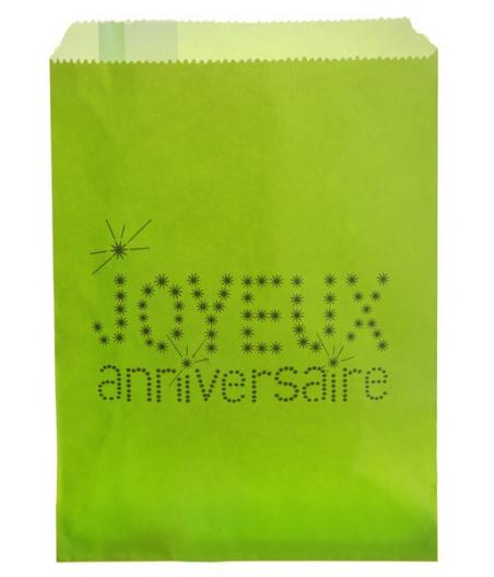 Sac Anniversaire Vert (Sachet de 24 pièces)