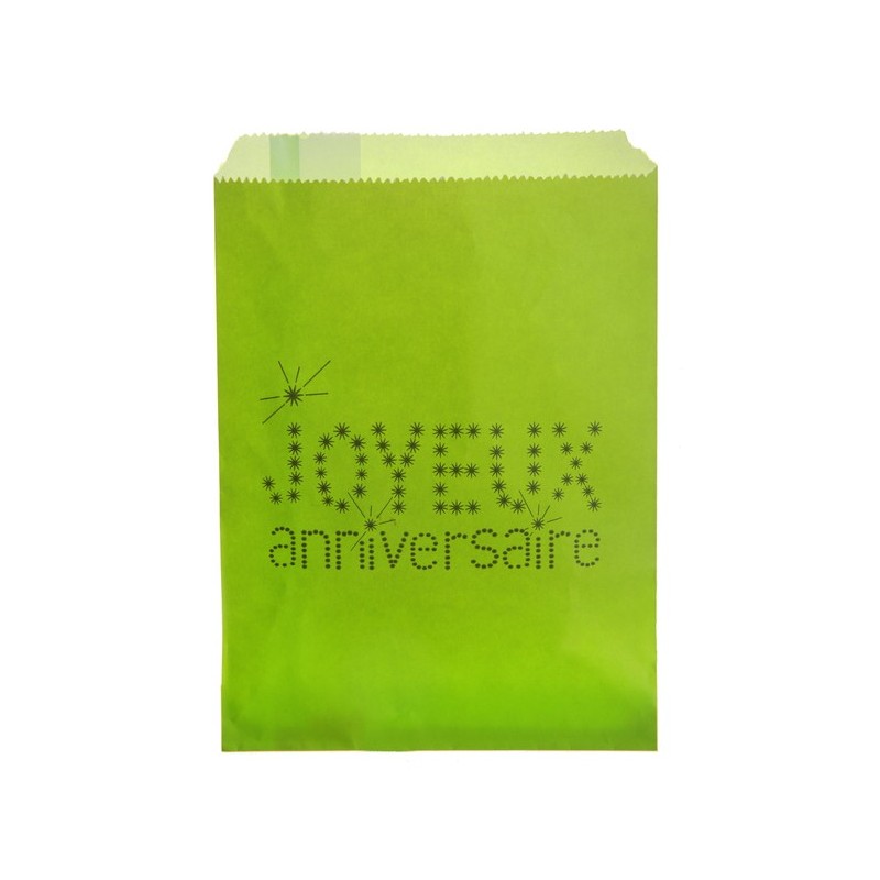 Sac Anniversaire Vert (Sachet de 24 pièces)