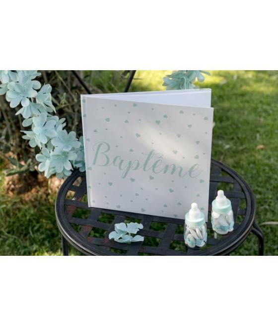 Livre d'or baptême Menthe