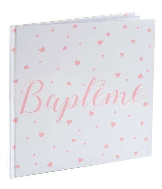 Livre d'or baptême corail