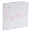 Livre d'or baptême corail