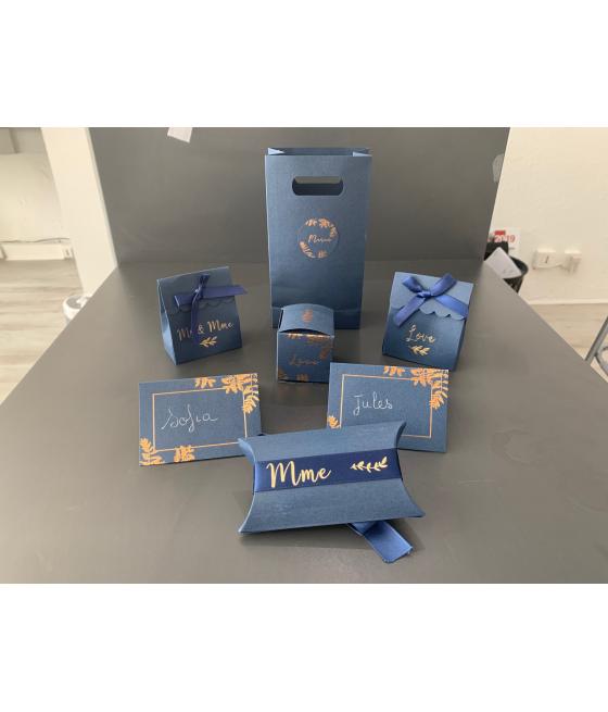 10 boites marine Mots d'amour