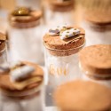 Fiole verre "Love" or bouchon liège