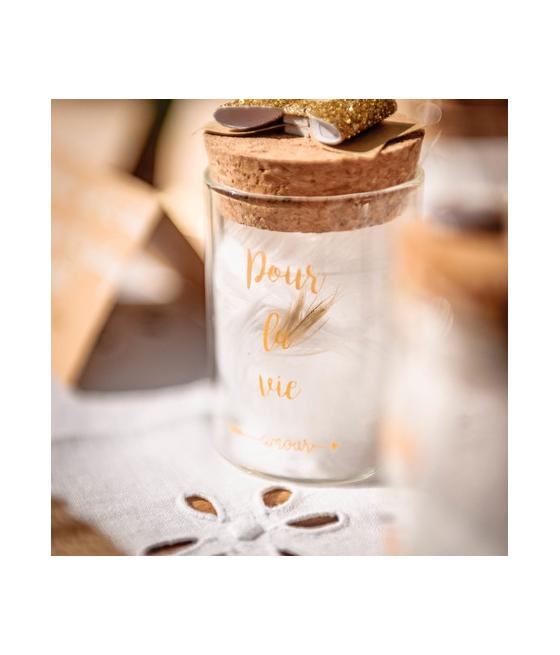 Fiole en verre "Pour la vie"