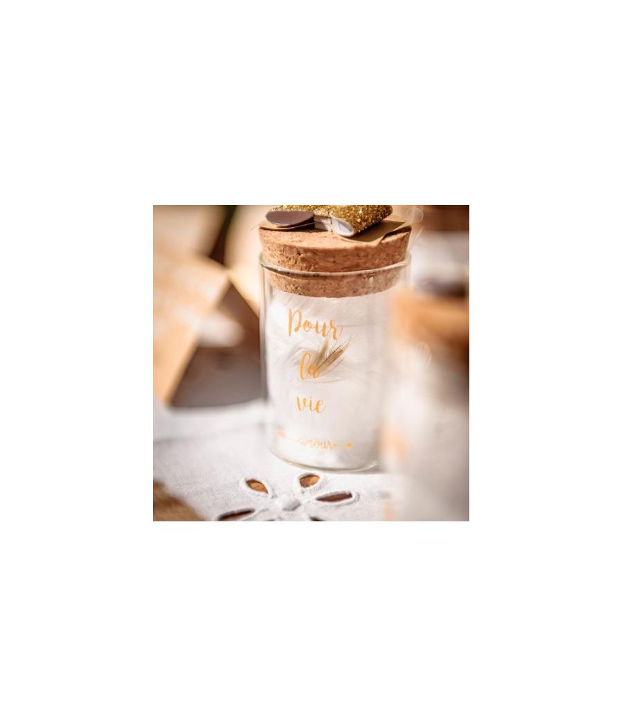 Fiole en verre "Pour la vie"