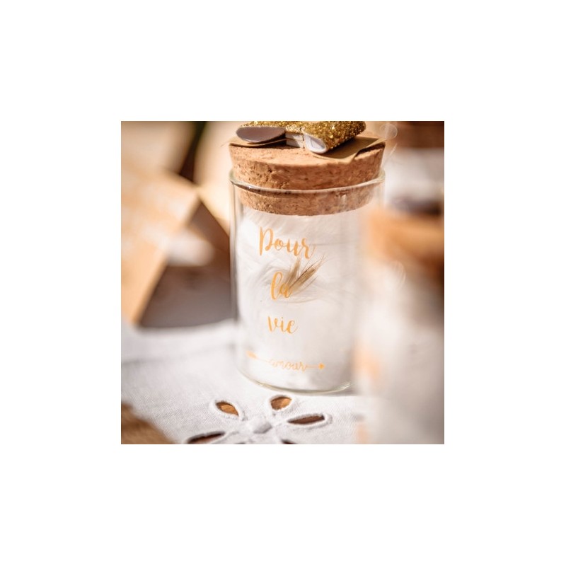 Fiole en verre "Pour la vie"