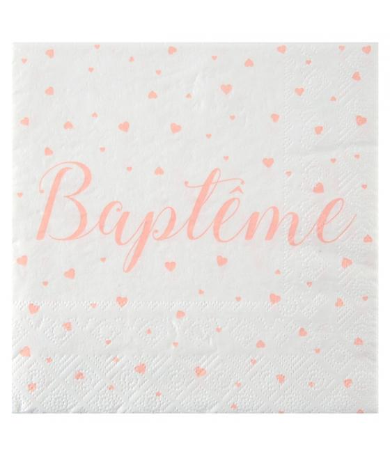 Serviettes Corail en papier