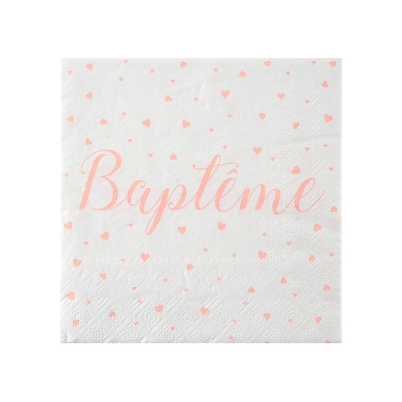 Serviettes Corail en papier