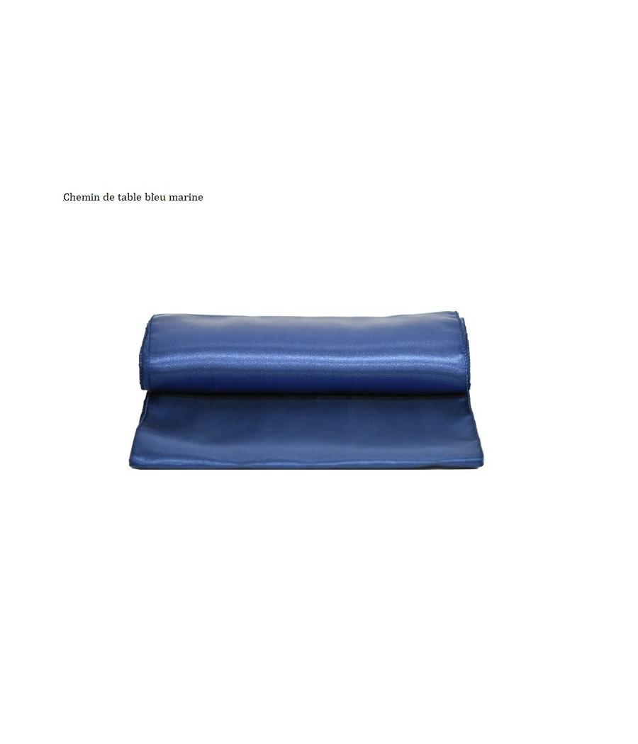 Chemin de table bleu marine