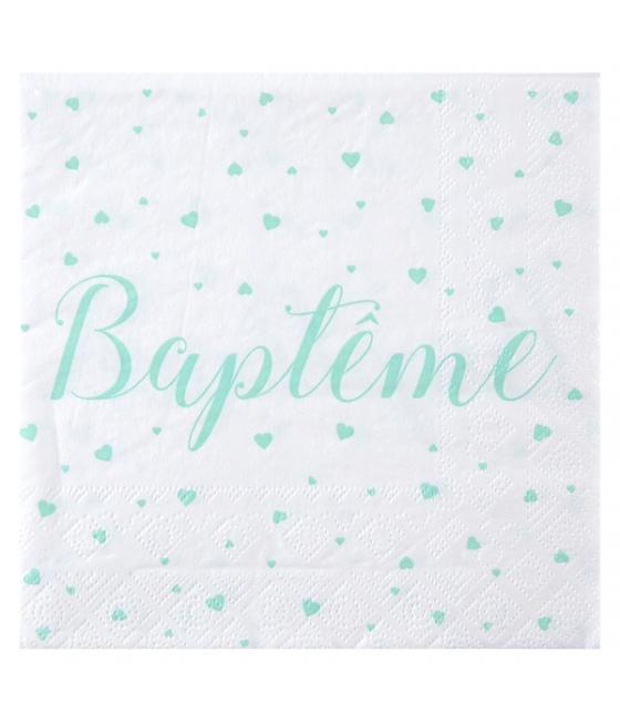 Serviettes Menthe en papier