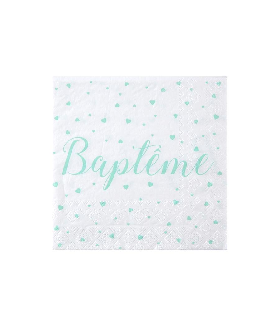 Serviettes Menthe en papier