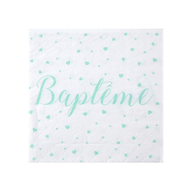 Serviettes Menthe en papier
