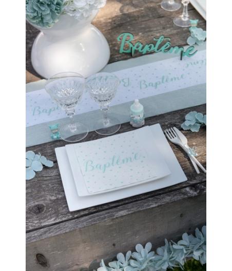 Serviettes Menthe en papier