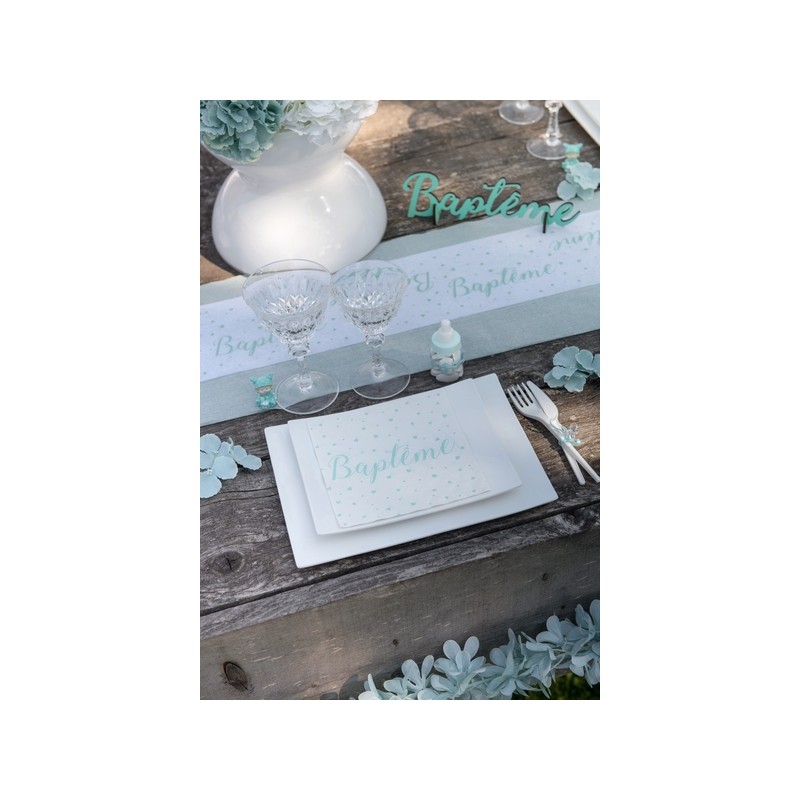 Serviettes Menthe en papier