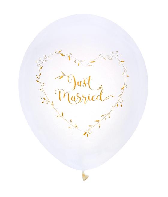 Ballon Just married métallisé