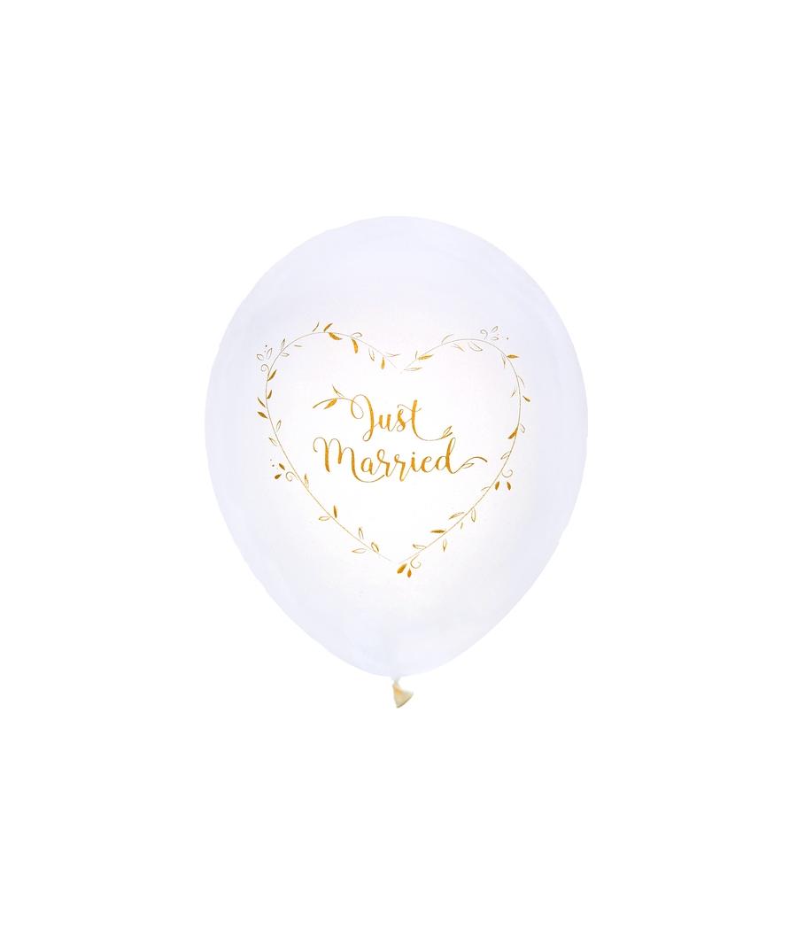 Ballon Just married métallisé