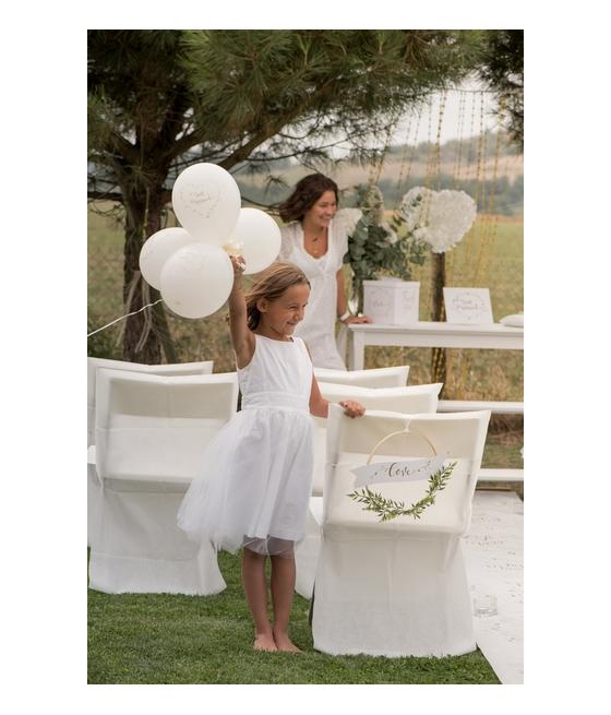 Ballon Just married métallisé