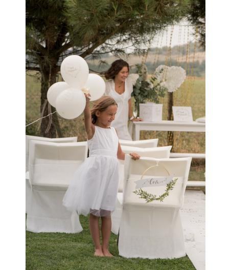 Ballon Just married métallisé