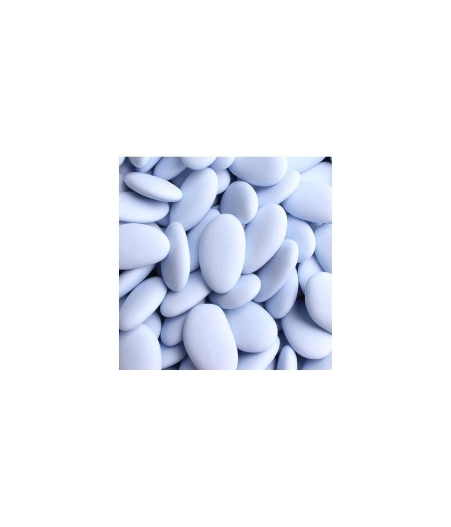 Dragées chocolat 70% bleu ciel