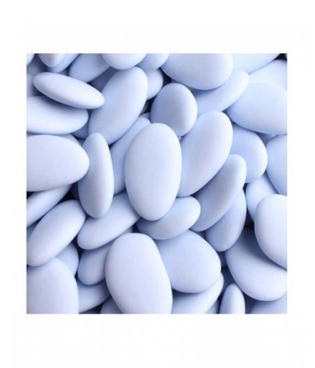 Dragées chocolat 70% bleu ciel