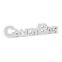 Lettre candy bar blanc.