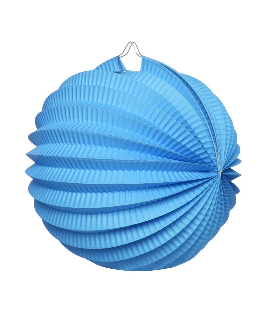 Boule déco accordéon Turquoise