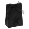 Boîte étoile pailletée Noir (Sachet de 4 pièces)