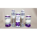Bougies personnalisées et accessoires Collection violine
