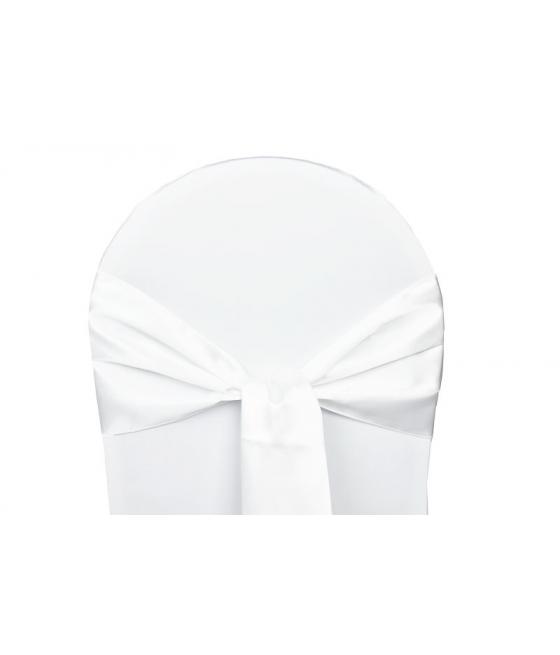 Location Nœuds de chaises Satin Blanc