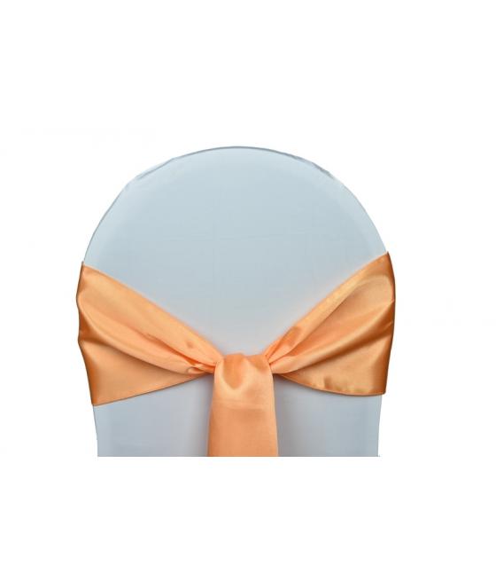 Location Noeuds de chaises Satin-Corail