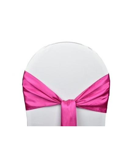 Location Noeuds de chaises Satin-Fuchsia