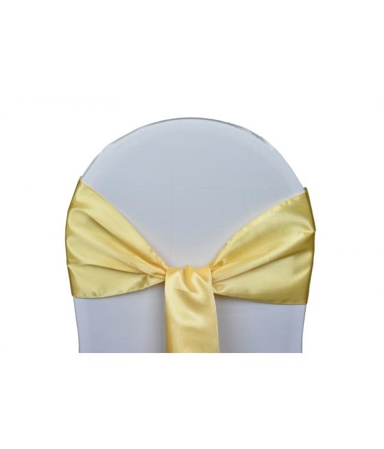 Location Noeuds de chaises Satin-Or