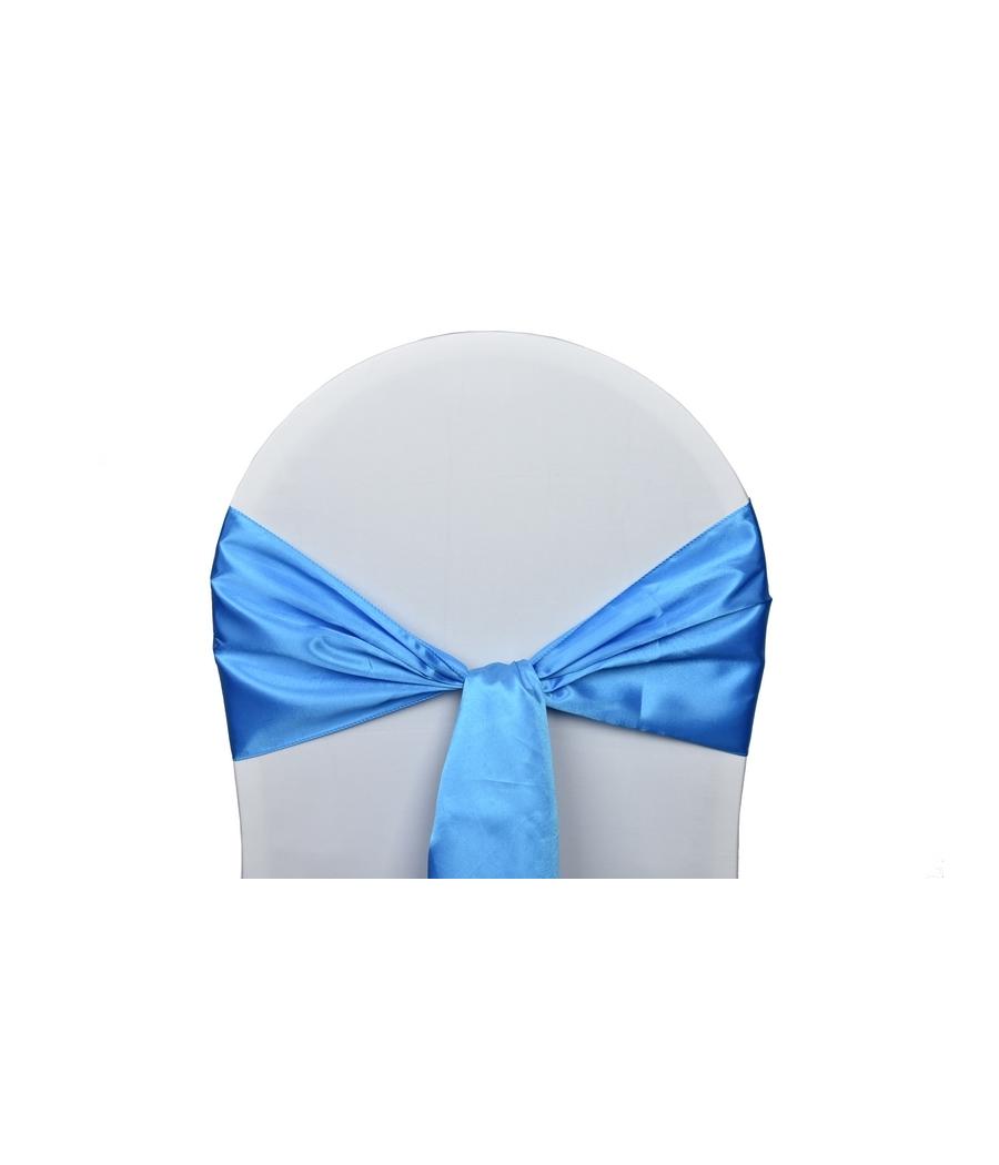 Location Noeuds de chaises Satin-Turquoise