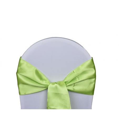 Location Noeuds de chaises Satin-Vert Anis