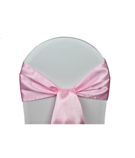 Location Noeuds de chaises Satin-Rose