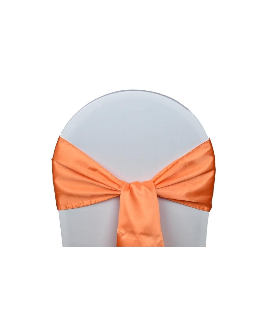 Location Noeuds de chaises Satin-Orange