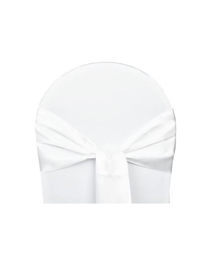 Location Nœuds de chaises Satin Blanc